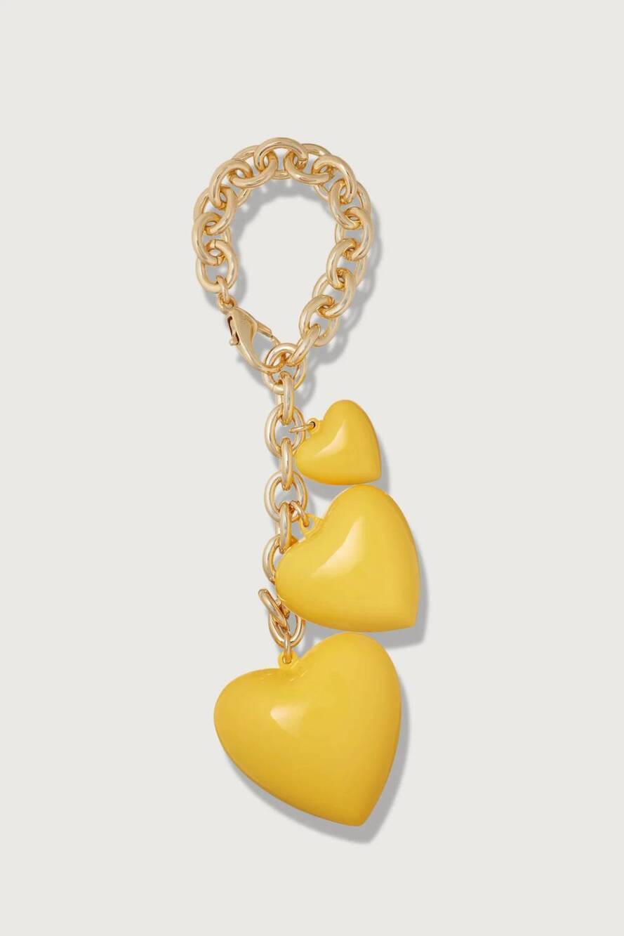 NEW ROXANNE ASSOULIN the happy bag charm in yellow